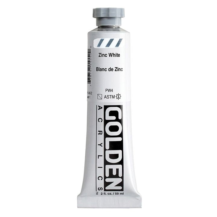GOLDEN Heavy Body Acrylic Paint 148 ml – 1415 zinková bílá