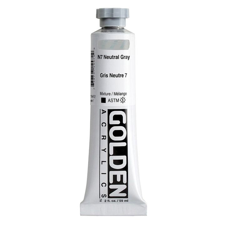 GOLDEN Heavy Body Acrylic Paint 148 ml – 1447 neutrální šedá N7