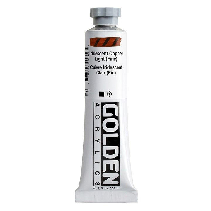 Iridescentní akrylová barva GOLDEN Heavy Body – 4006 měděné světlo