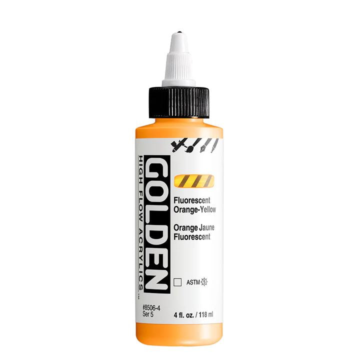 GOLDEN Fluorescenční akrylová barva s vysokým průtokem 118 ml