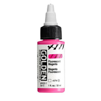 GOLDEN Fluorescenční akrylová barva s vysokým průtokem 30 ml
