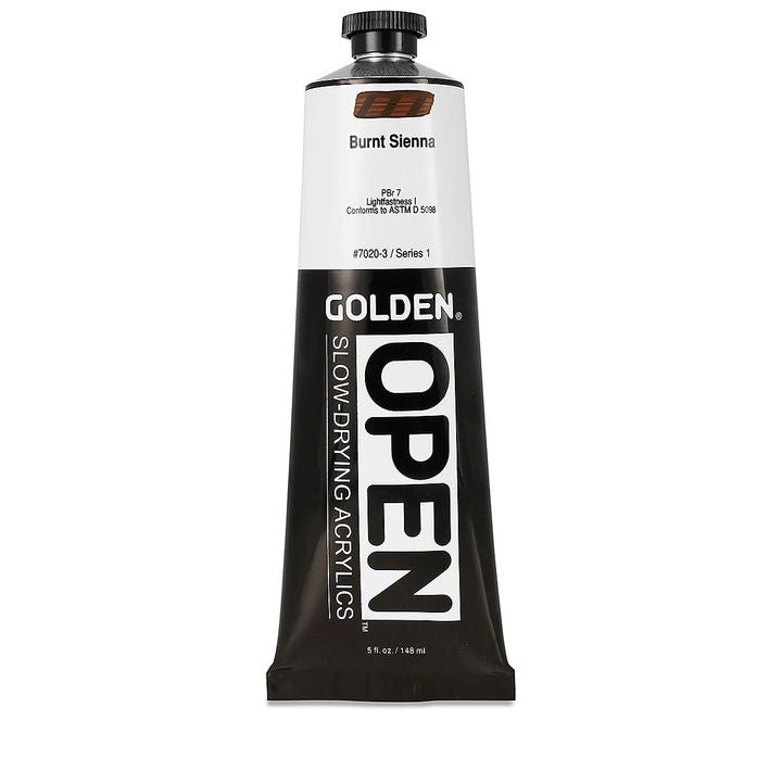 GOLDEN OPEN Pomalu schnoucí akrylová barva 148 ml – 7020 Spálená Sienna