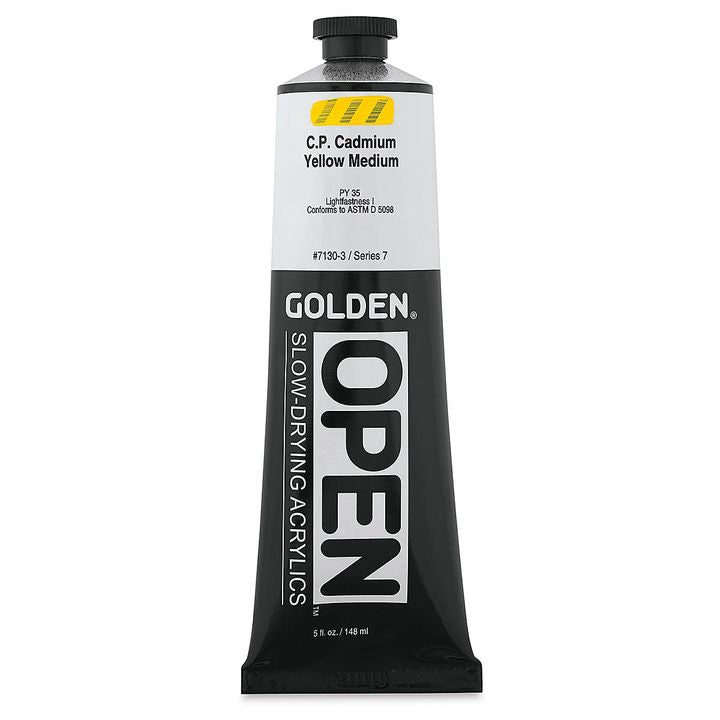GOLDEN OPEN Pomalu schnoucí akrylová barva 148 ml – 7130 Kadmium žlutá Střední