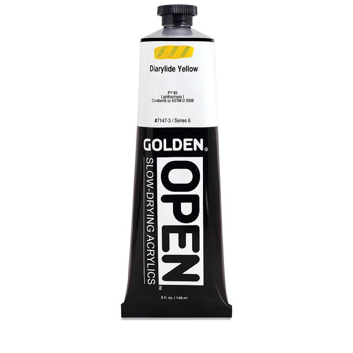 GOLDEN OPEN Pomalu schnoucí akrylová barva 148 ml – 7147 diarylid žlutá