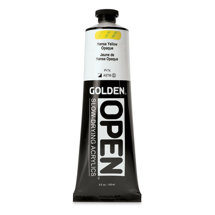 GOLDEN OPEN Pomalu schnoucí akrylová barva 148 ml – 7191 Hansa Yellow Cover