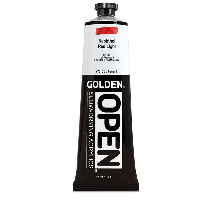 GOLDEN OPEN Pomalu schnoucí akrylová barva 148 ml – 7210 Naftol Red Light