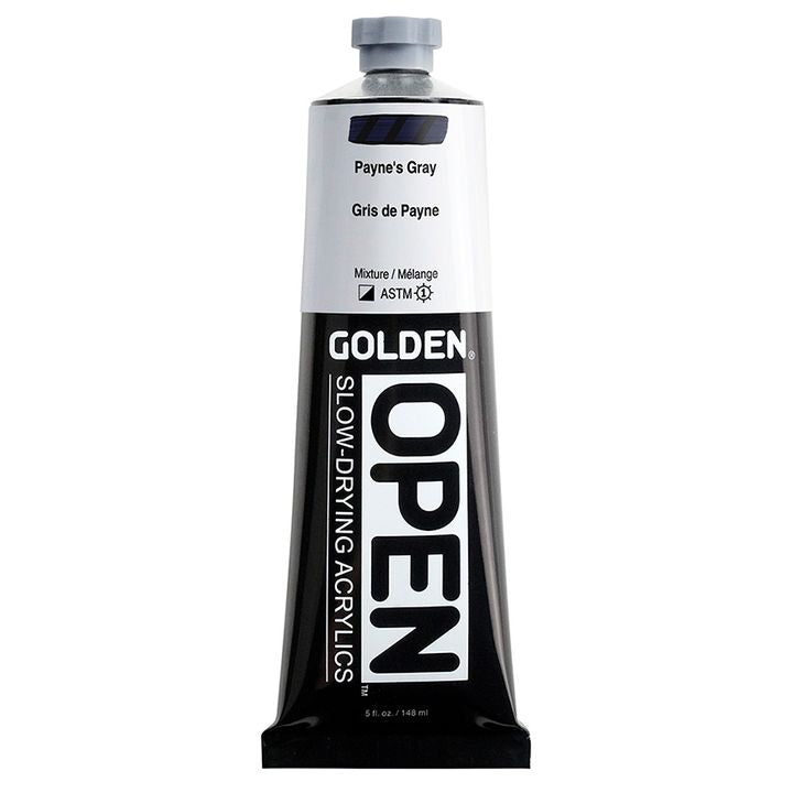 GOLDEN OPEN Pomalu schnoucí akrylová barva 148 ml – 7240 Payne's Grey