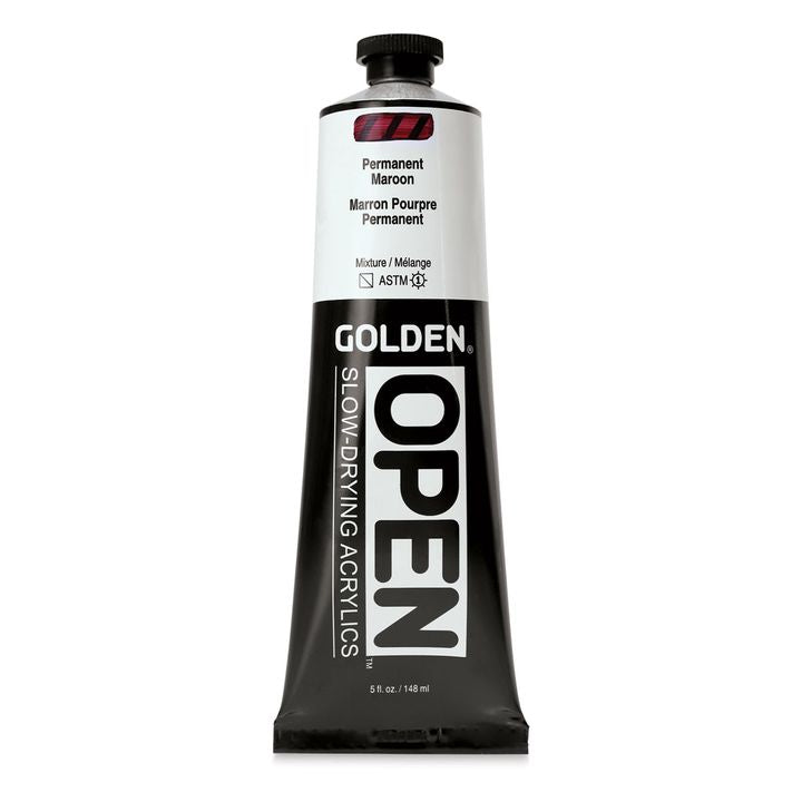GOLDEN OPEN Pomalu schnoucí akrylová barva 148 ml – 7252 Trvalé Burgundsko
