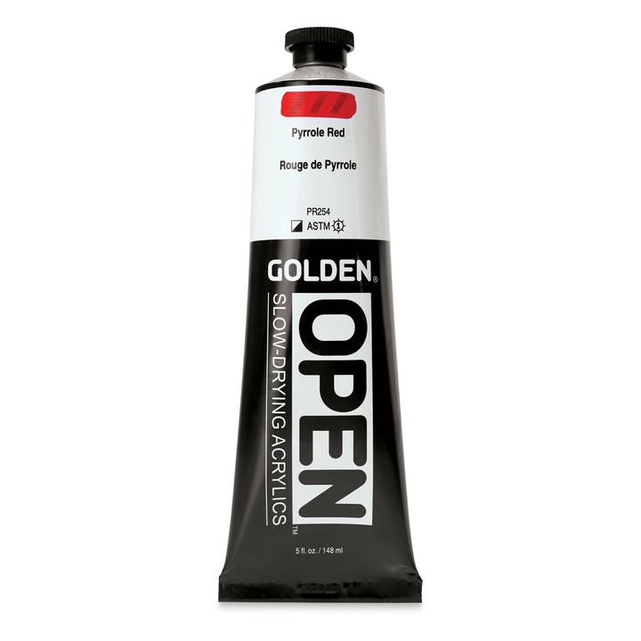 GOLDEN OPEN Pomalu schnoucí akrylová barva 148 ml – 7277 Pyrrolová červená
