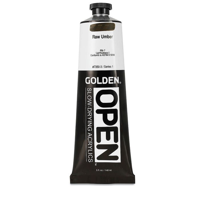 GOLDEN OPEN Pomalu schnoucí akrylová barva 148 ml – 7350 Raw Umbra
