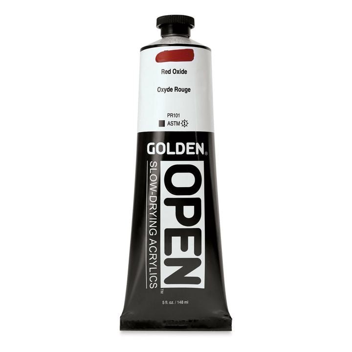 GOLDEN OPEN Pomalu schnoucí akrylová barva 148 ml – 7360 červený oxid