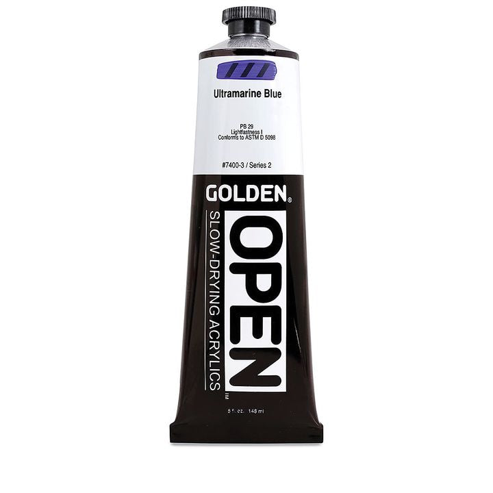 GOLDEN OPEN Pomalu schnoucí akrylová barva 148 ml – 7400 Ultramarine Blue