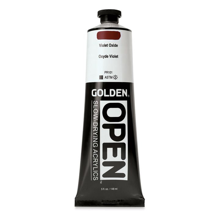 GOLDEN OPEN Pomalu schnoucí akrylová barva 148 ml – 7405 Oxid fialový
