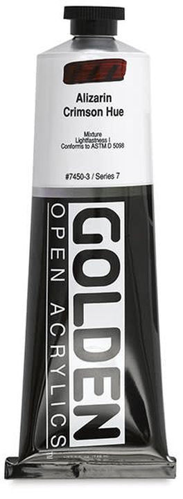 GOLDEN OPEN Pomalu schnoucí akrylová barva 148 ml – 7450 Alizarínová Karmazínová Hue