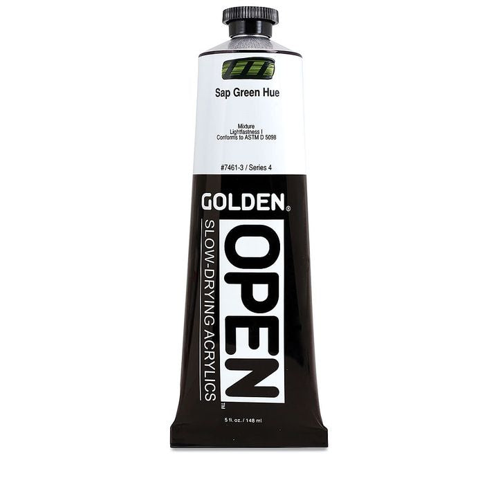 GOLDEN OPEN Pomalu schnoucí akrylová barva 148 ml – 7461 Sapová Zelený odstín