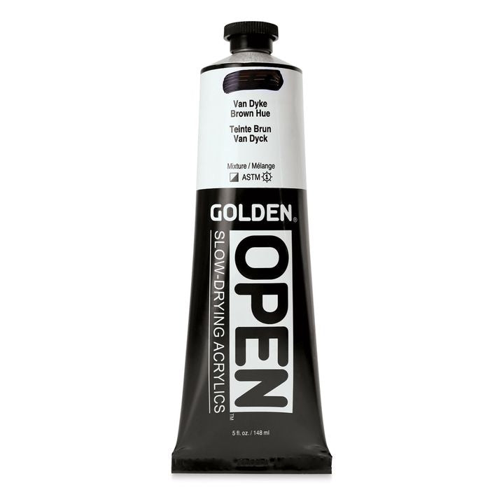 GOLDEN OPEN Pomalu schnoucí akrylová barva 148 ml – 7462 Van Dyke Brown Hue