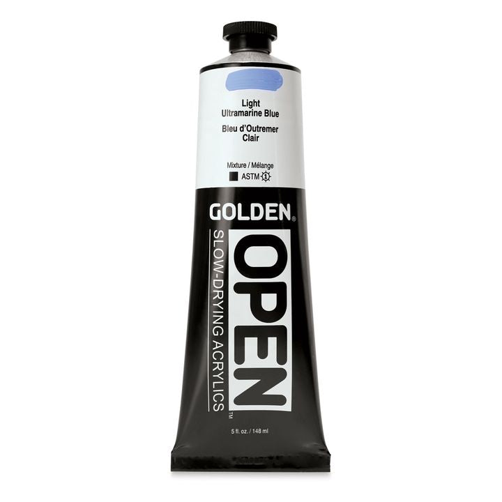 GOLDEN OPEN Pomalu schnoucí akrylová barva 148 ml – 7566 Světlá ultramarínová modrá