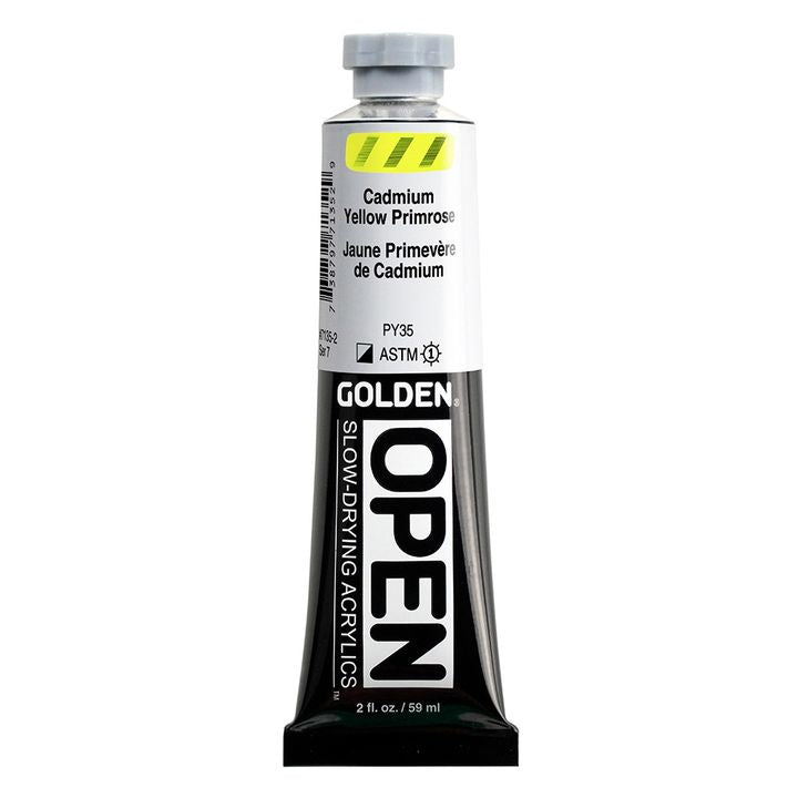 GOLDEN OPEN Pomalu schnoucí akrylová barva 59 ml – 7135 Kadmium Yellow Primrose