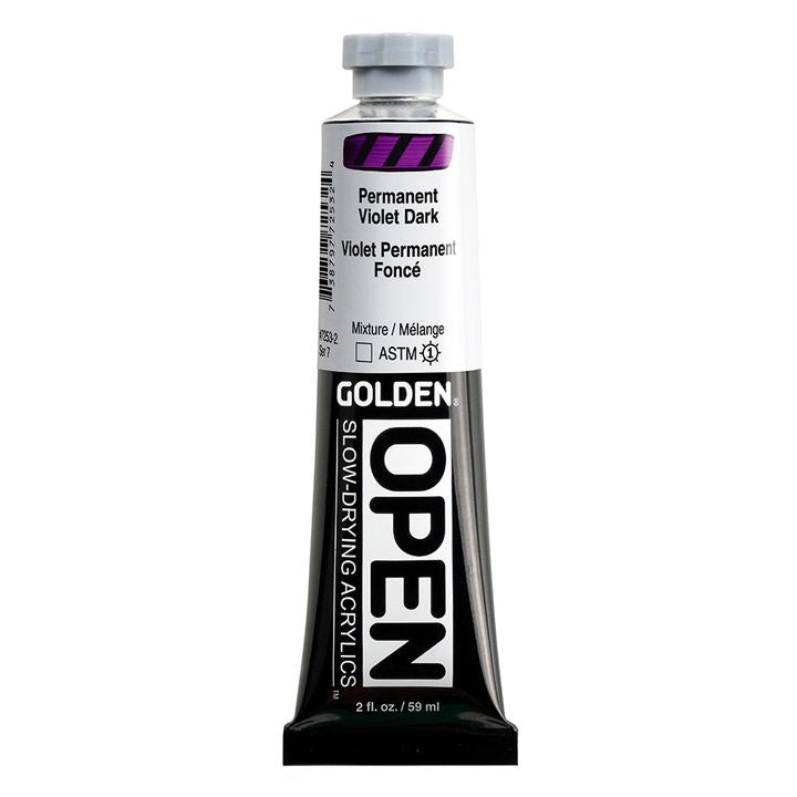 GOLDEN OPEN Pomalu schnoucí akrylová barva 59 ml – 7253 Stálá fialová tmavá