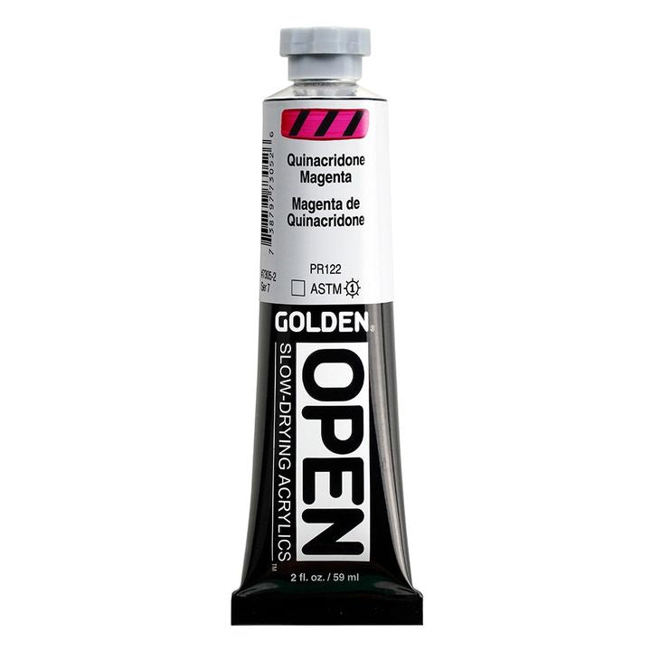 GOLDEN OPEN Pomalu schnoucí akrylová barva 59 ml – 7305 Quinakridon purpurová