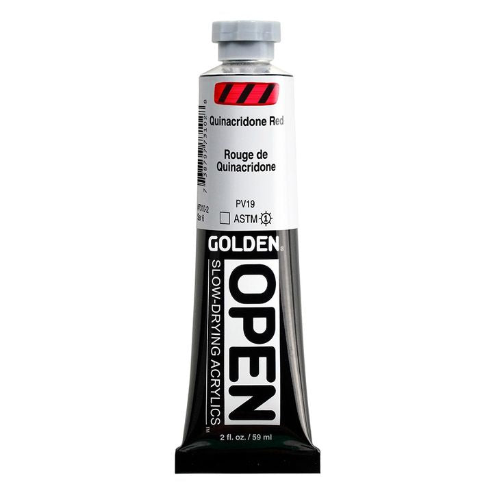 GOLDEN OPEN Pomalu schnoucí akrylová barva 59 ml – 7310 chinakridonová červeň