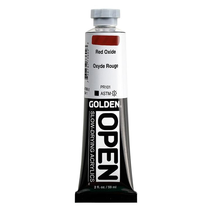GOLDEN OPEN Pomalu schnoucí akrylová barva 59 ml – 7360 červený oxid