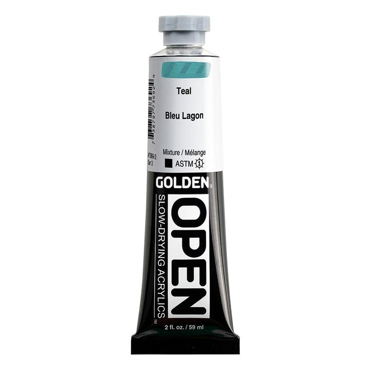 GOLDEN OPEN Pomalu schnoucí akrylová barva 59 ml – 7369 Teal