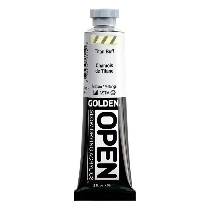 GOLDEN OPEN Pomalu schnoucí akrylová barva 59 ml – 7370 Titanový krém