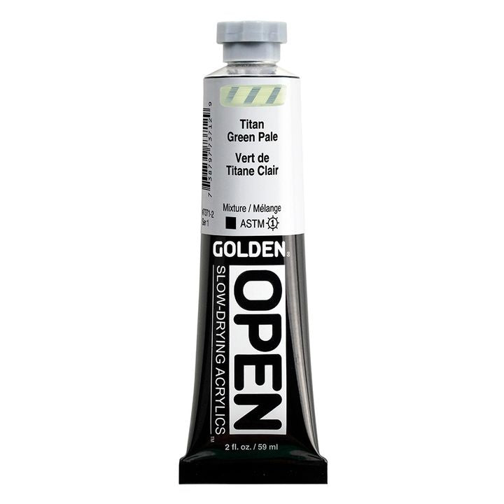 GOLDEN OPEN Pomalu schnoucí akrylová barva 59 ml – 7371 Titanium Green Light