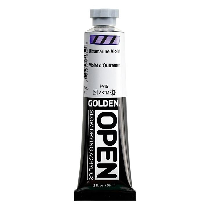 GOLDEN OPEN Pomalu schnoucí akrylová barva 59 ml – 7401 Ultramarine Purple