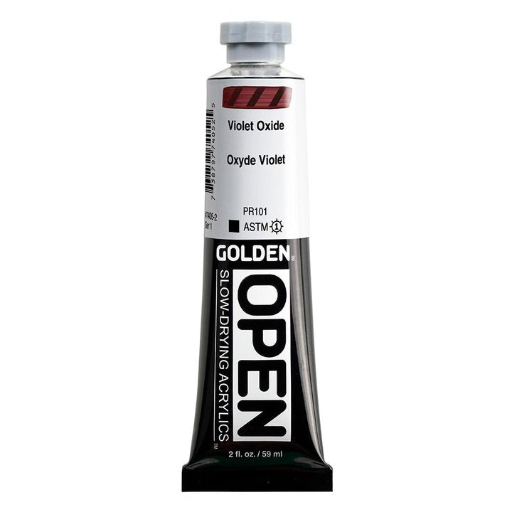 GOLDEN OPEN Pomalu schnoucí akrylová barva 59 ml – 7405 Oxid fialový