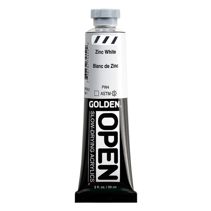 GOLDEN OPEN Pomalu schnoucí akrylová barva 59 ml – 7415 zinková bílá
