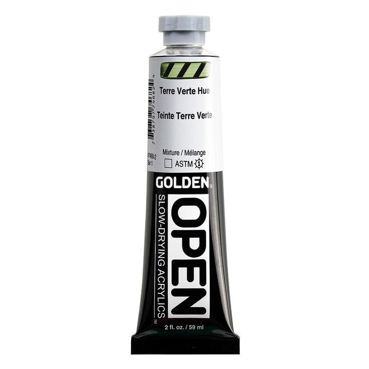 GOLDEN OPEN Pomalu schnoucí akrylová barva 59 ml – 7468 Země zelený odstín