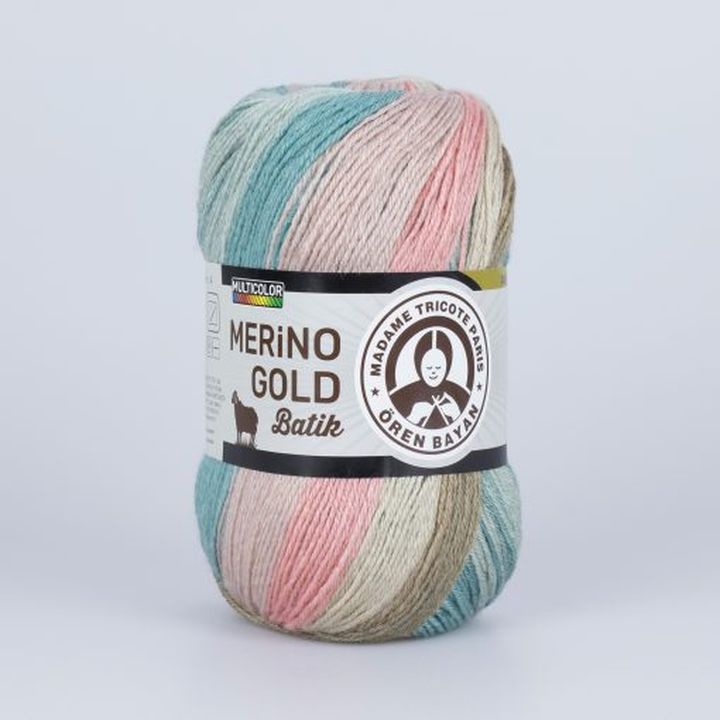 Pletací příze Madame Tricote Paris Merino Gold Batik 100 g