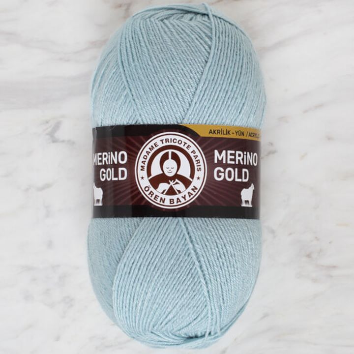 Pletací příze Madame Tricote Paris Merino Gold 100 g – svetlo modrá
