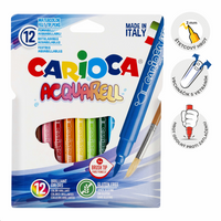 Akvarelové fixy Carioca, 12 ks, mix barev