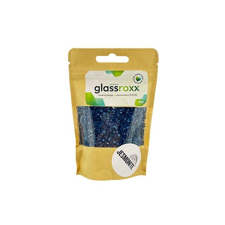 Skleněný granulát Glassroxx Jesmonite 150g – Královská modrá