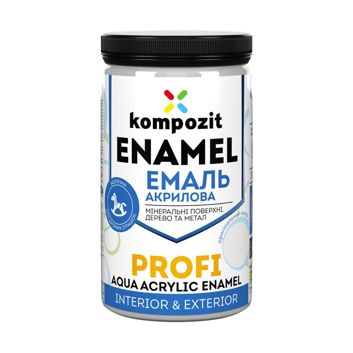 Akrylátový smalt  KOMPOZIT PROFI Gloss 0,3 l – Bílá
