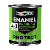 Antikorozní smalt 3 v 1  KOMPOZIT PROTECT 0,75 kg – Bílá