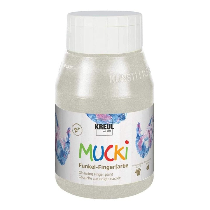 Lesklé dětské prstové barvy MUCKI 500 ml