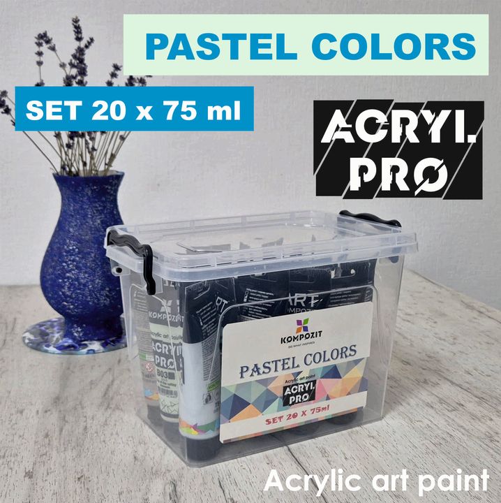 Sada akrylových barev ACRYL PRO Composite Pastel
