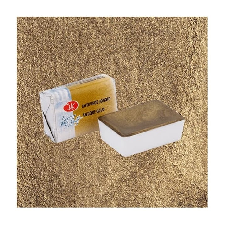 Akvarelové metalické barvy White Nights 2,5 ml – 981 Starožitné zlato