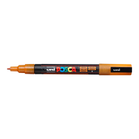 Posca popisovač PC-3ML, 0,9 1,3 mm, třpytivá – oranžová (L4