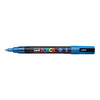 Posca popisovač PC-3ML, 0,9 1,3 mm, třpytivá – modrá (L33