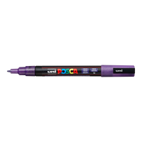 Posca popisovač PC-3ML, 0,9 1,3 mm, třpytivá – fialová (L12