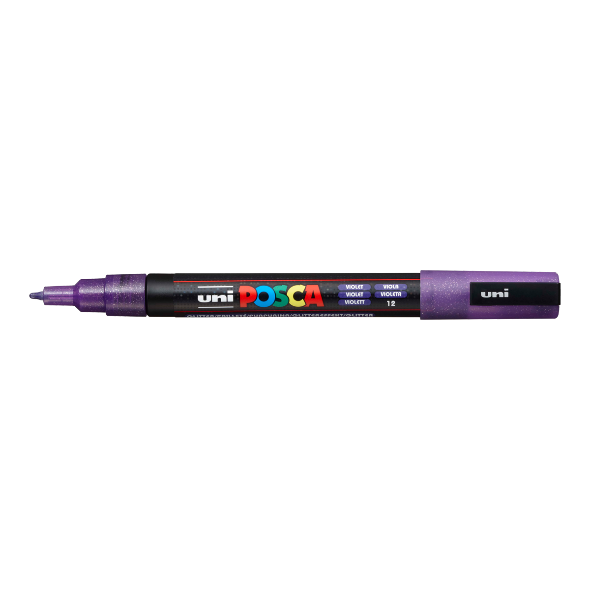 Posca popisovač PC-3ML, 0,9 1,3 mm, třpytivá – fialová (L12