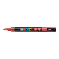 Posca popisovač PC-3ML, 0,9 1,3 mm, třpytivá – červená (L15