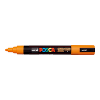 Posca popisovač PC-5M, 1,8 - 2,5 mm, jasně žlutá (3)