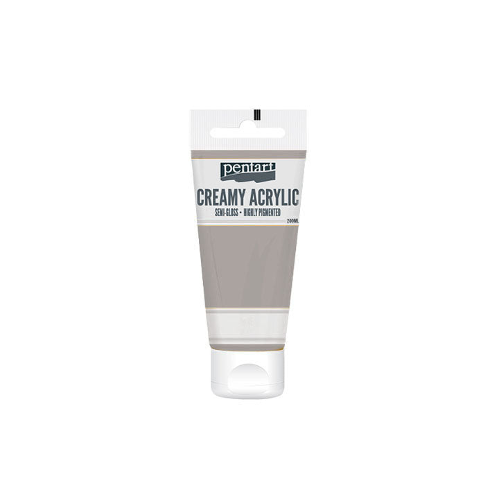 Krémová akrylová barva pololesklá Pentart 200 ml