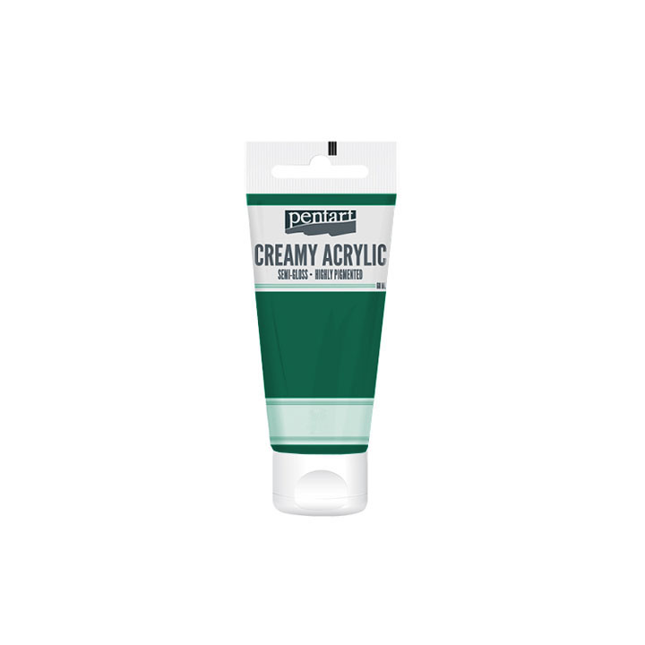 Krémová akrylová barva pololesklá Pentart 60 ml